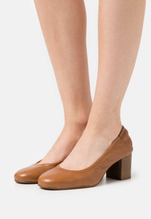 Pumps Dama Anna Field Piele Clasici Heels Maro | 60934-EMKA