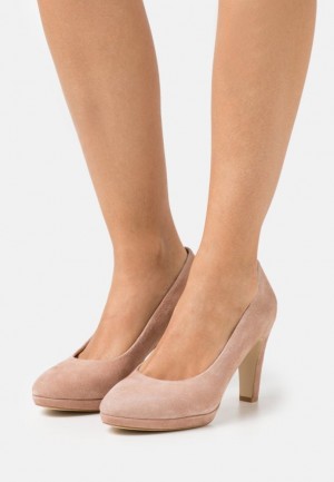 Pumps Dama Anna Field Piele Confort High Heels Bej | 90471-YOMI