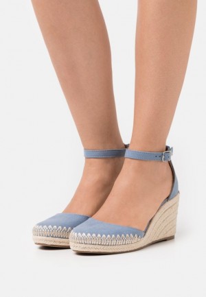 Pumps Dama Anna Field Platforma Heels Albastri Deschis | 51026-PLBW