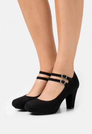 Pumps Dama Anna Field Platforma Heels Negrii | 83719-WNJM