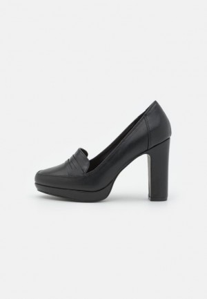 Pumps Dama Anna Field Platforma Heels Negrii | 69254-KBOP