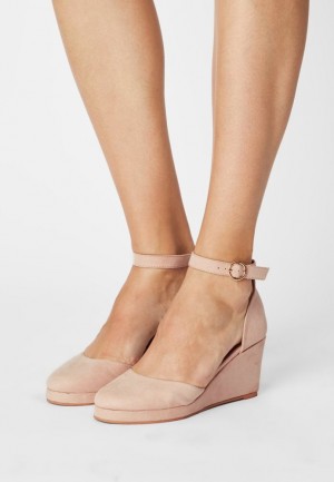 Pumps Dama Anna Field Wedges Roz Deschis | 60715-YDXT