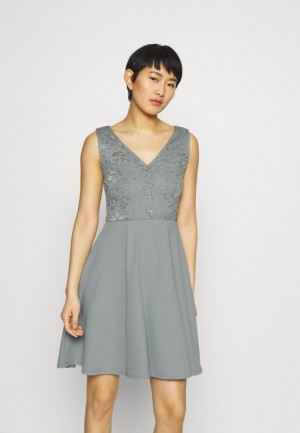 Rochie Dama Anna Field Cocktail Rochie Party Rochie Gri | 27609-VHEX