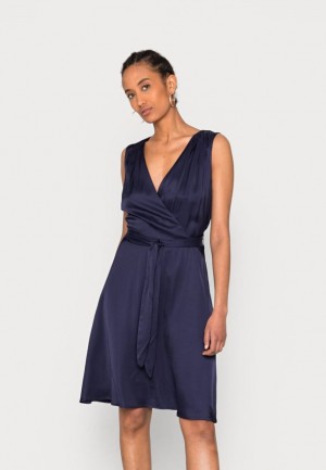 Rochie Dama Anna Field Cocktail Rochie Party Rochie Albastri Inchis | 73402-VAMX