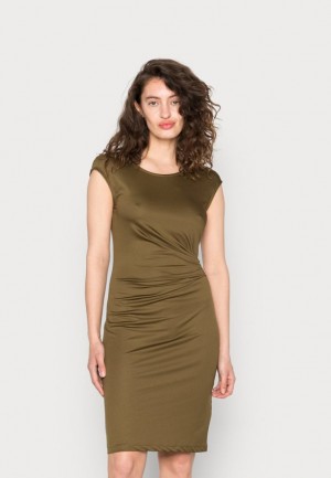 Rochie Dama Anna Field Jersey Rochie Kaki | 83196-WTIV