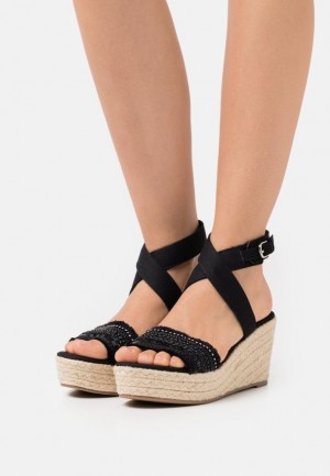 Sandale Dama Anna Field Confort High Toc Sandals Negrii | 86539-FMXD