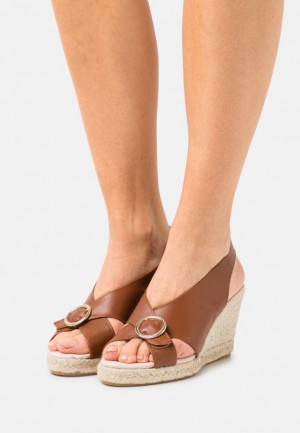 Sandale Dama Anna Field Confort Piele Platforma Sandals Bej | 02847-VEIT