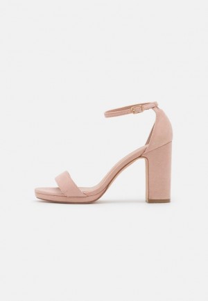 Sandale Dama Anna Field High Toc Sandals Roz Deschis | 38679-GMKN