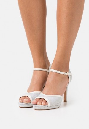 Sandale Dama Anna Field High Toc Sandals Argintii | 97234-NFBH