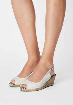 Sandale Dama Anna Field Peep Toes Albi | 16837-ZTPV