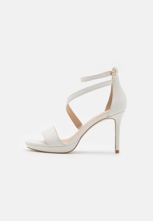 Sandale Dama Anna Field Piele High Toc Sandals Albi | 08567-HOPQ