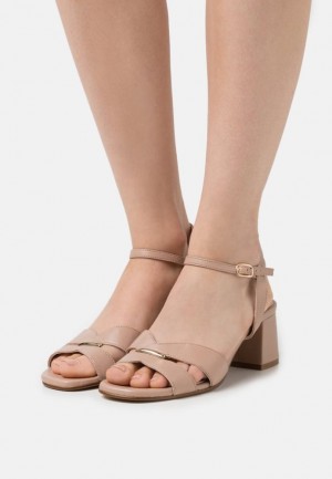 Sandale Dama Anna Field Piele Sandals Bej | 85347-MBKC