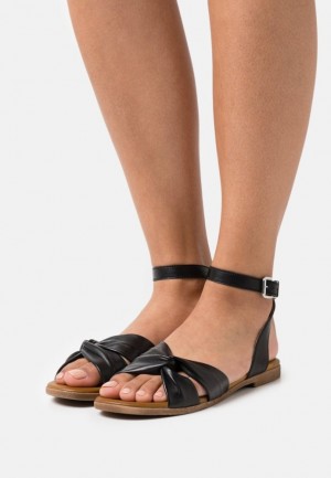 Sandale Dama Anna Field Piele Sandals Negrii | 14856-JUMW