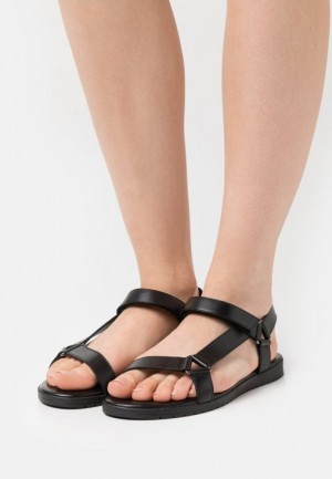 Sandale Dama Anna Field Piele Sandals Negrii | 58467-DIFO