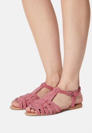 Sandale Dama Anna Field Piele Sandals Rosii | 93876-IDGA