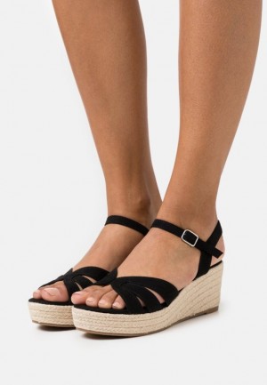 Sandale Dama Anna Field Platforma Sandals Negrii | 39250-WGPN