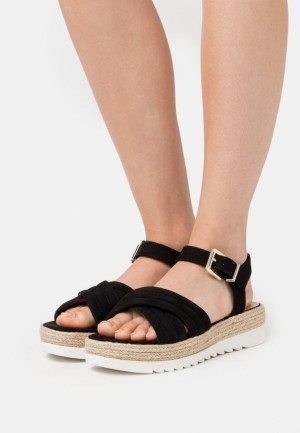 Sandale Dama Anna Field Platforma Sandals Negrii | 90138-VMIT