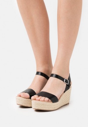 Sandale Dama Anna Field Platforma Sandals Negrii | 75648-IENW