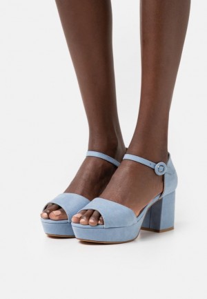 Sandale Dama Anna Field Platforma Sandals Albastri Deschis | 64503-FNKV