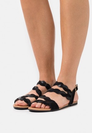 Sandale Dama Anna Field Sandals Negrii | 70231-DITK
