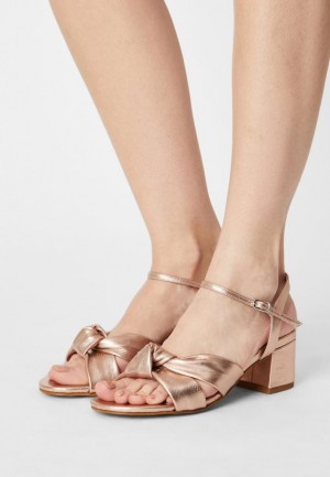 Sandale Dama Anna Field Sandals Roz Aurii | 10536-GJIB