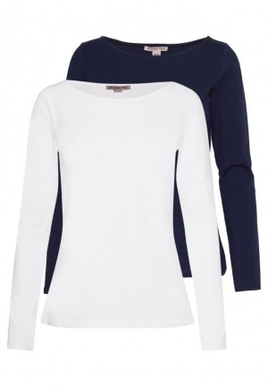 Tricouri Dama Anna Field 2 Pack Long Sleeved Top Gri Inchis | 06875-JVBG
