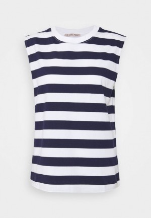 Tricouri Dama Anna Field Basic T Shirt Albi | 36018-LQOX