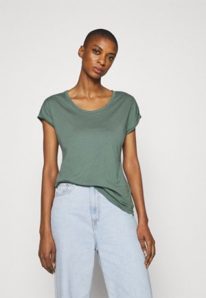 Tricouri Dama Anna Field Basic T Shirt Kaki | 67314-BXIU