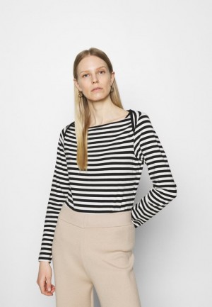 Tricouri Dama Anna Field Long Sleeved Top Negrii | 54170-YFGL