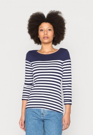 Tricouri Dama Anna Field Long Sleeved Top Albastri Inchis | 03482-HVRZ