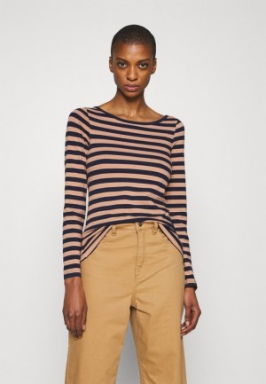 Tricouri Dama Anna Field Long Sleeved Top Maro | 02491-CMSK