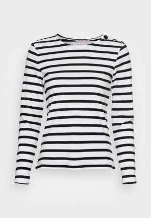 Tricouri Dama Anna Field Long Sleeved Top Albi | 65107-DUXN