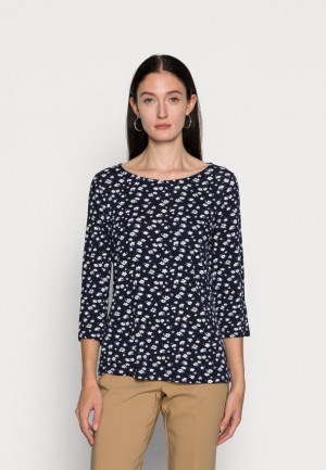 Tricouri Dama Anna Field Long Sleeved Top Albastri Inchis | 62714-QFCO