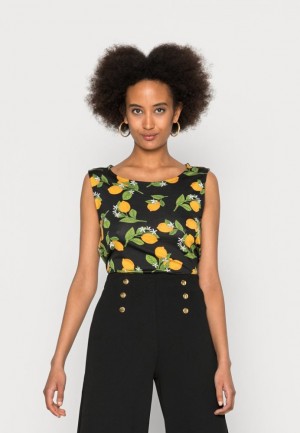 Tricouri Dama Anna Field Top Negrii | 02846-OLVE